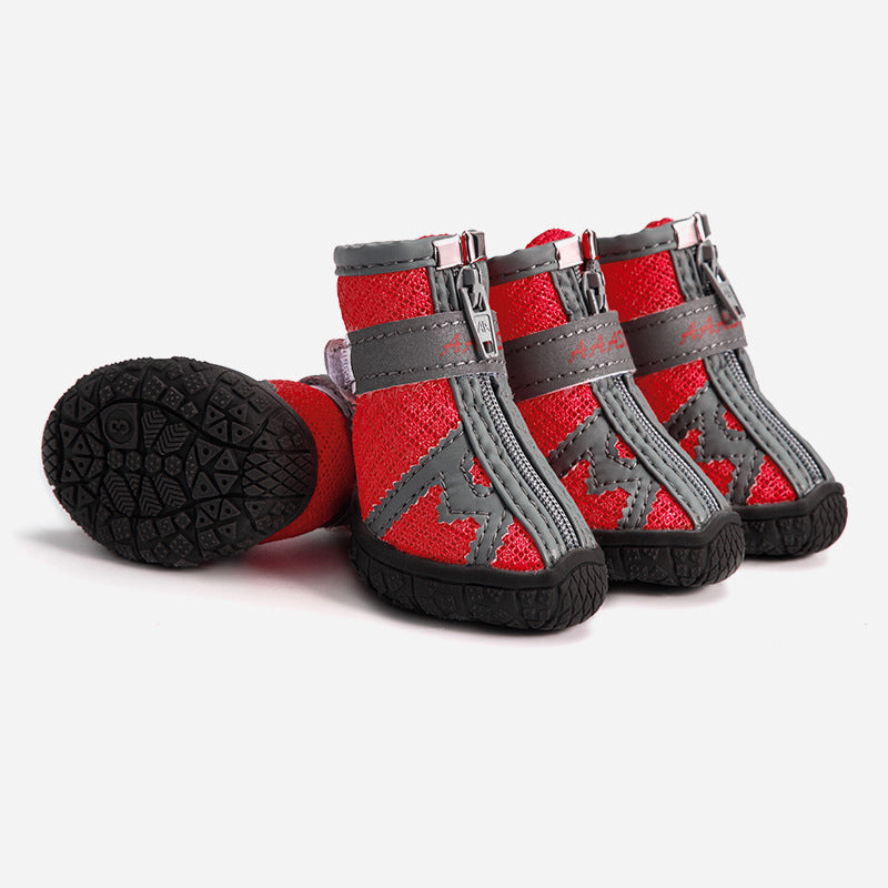 Chaussures pour animaux respirantes, antidérapantes, résistantes à l'usure et anti-salissures