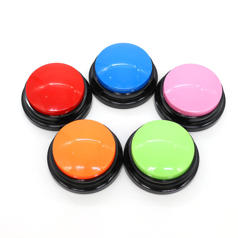 Dog Talking Button Pet Communication Key Sound Maker Cat Bell Toy Supplies Voice Recording Training Device