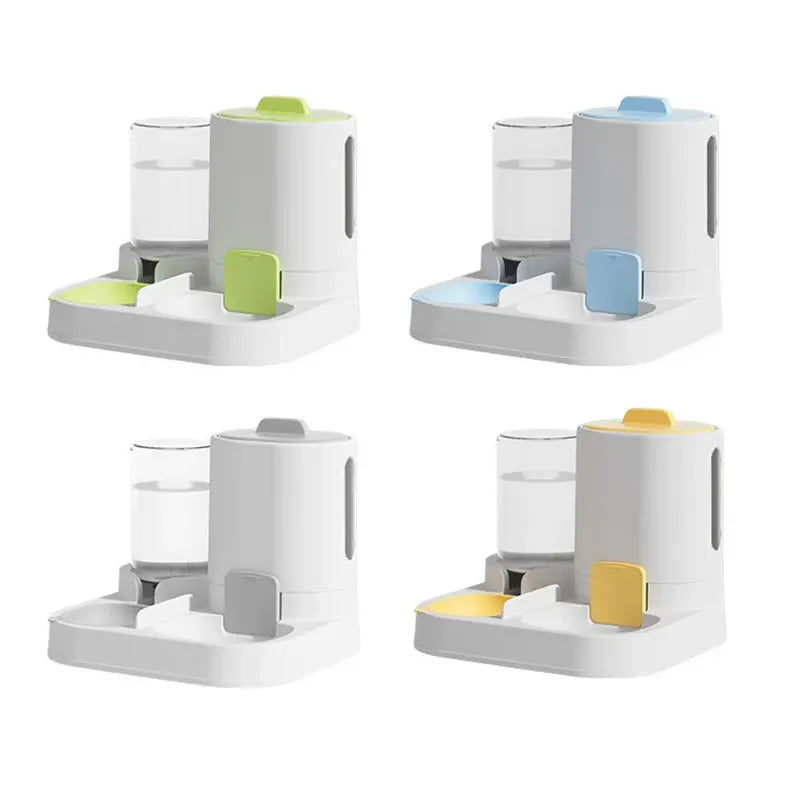 Distributeur d'eau et nourriture par gravité pour chat, anti-déversement, grande capacité, design monobloc, fournitures pour animaux