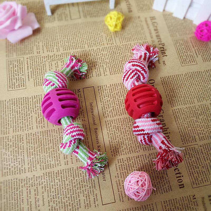 Dorakitten 1pc Bite Resistant Dog Rope Toy Pet Interactive Knot Design Dog Chew Rope Puppy Teething Toy Pet Supplies Dog Favors