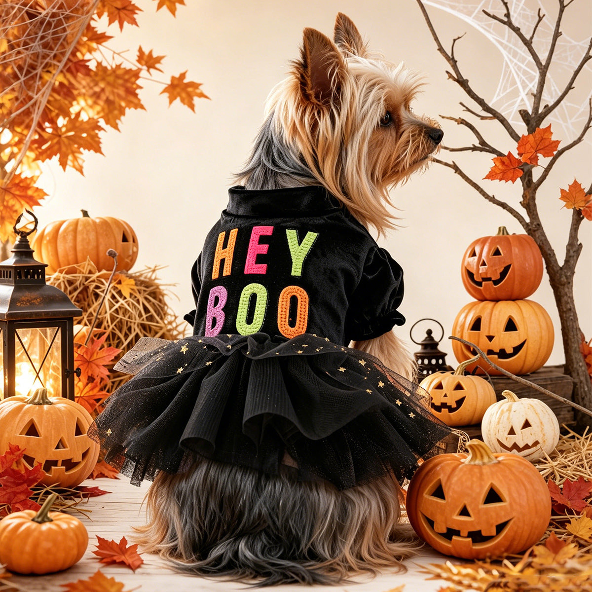 Robe de princesse en tulle pour Halloween, tenue mignonne pour petits chiens et chats