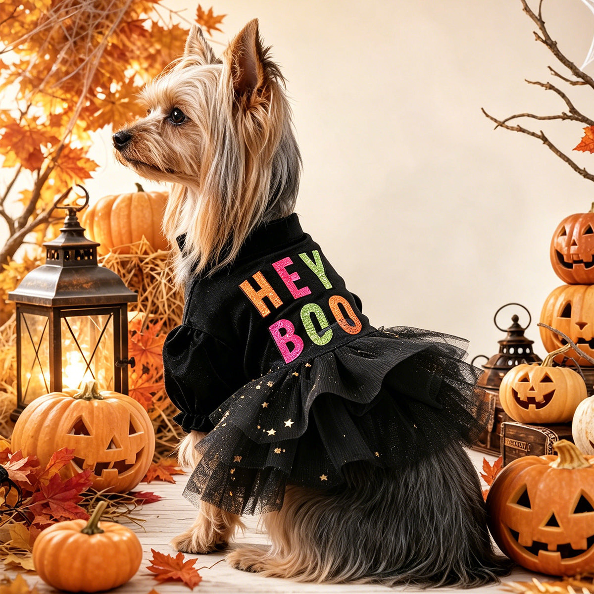 Robe de princesse en tulle pour Halloween, tenue mignonne pour petits chiens et chats