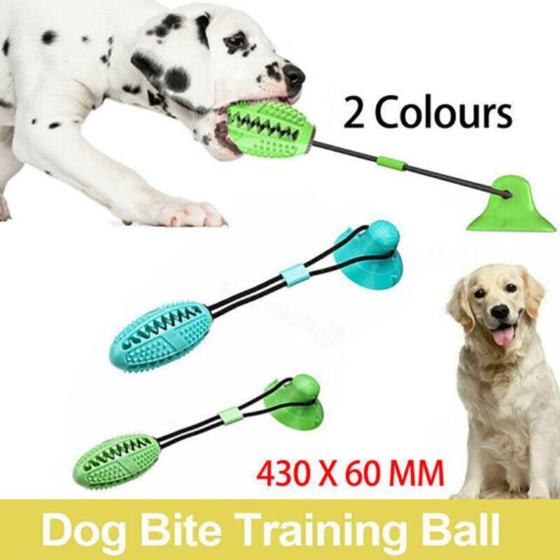 Dog Suction Cup Toy Interactive Molar Ball Chew Training Play Toy-0