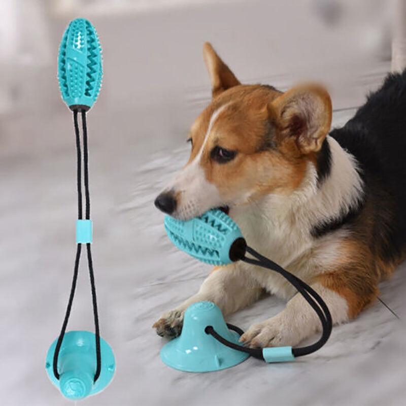 Dog Suction Cup Toy Interactive Molar Ball Chew Training Play Toy-2
