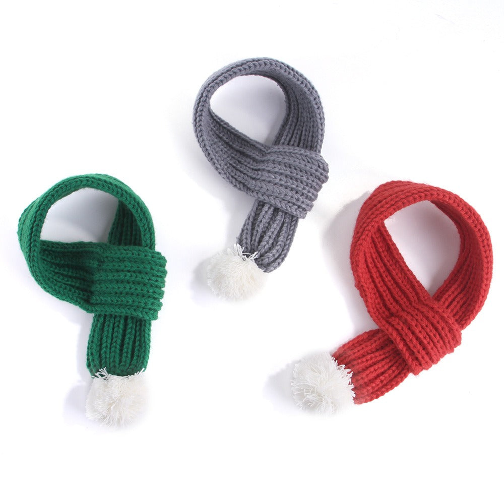 Écharpe de Noël tricotée pour animaux, écharpe créative VIP pour Teddy, chat, chien, fournitures pour animaux