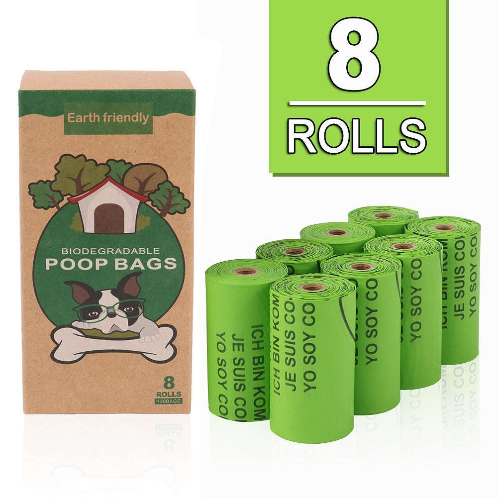 Fully biodegradable pet waste bag corn starch compostable dog manure bag