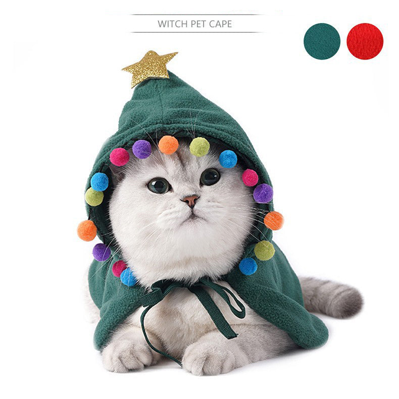 Cape de déguisement créative pour animal de compagnie, tenue de fête de Noël, sweat à capuche, cape de transformation pour chat et chien