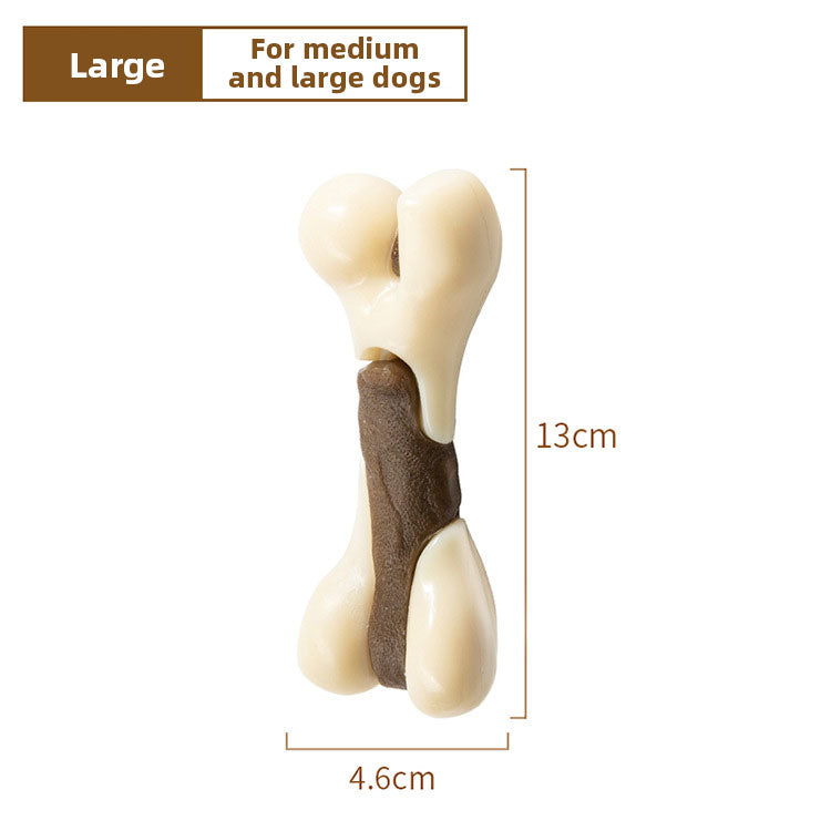 Pet Toys Eat Play Bones Teeth Cleaning Teeth Grinding Stick Cowhide Stick Dog Bite Gel Hind Leg Bone Chew Dog Bite Toys