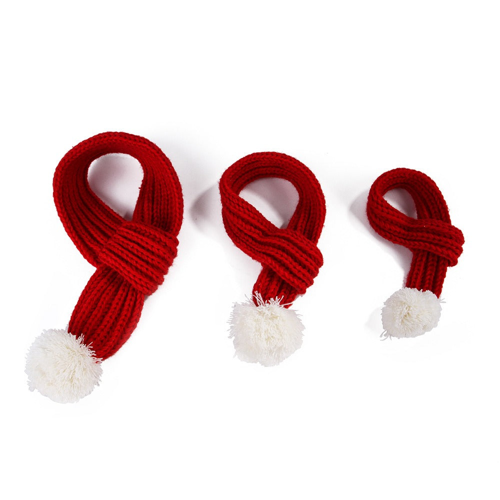 Écharpe de Noël tricotée pour animaux, écharpe créative VIP pour Teddy, chat, chien, fournitures pour animaux