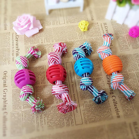Dorakitten 1pc Bite Resistant Dog Rope Toy Pet Interactive Knot Design Dog Chew Rope Puppy Teething Toy Pet Supplies Dog Favors