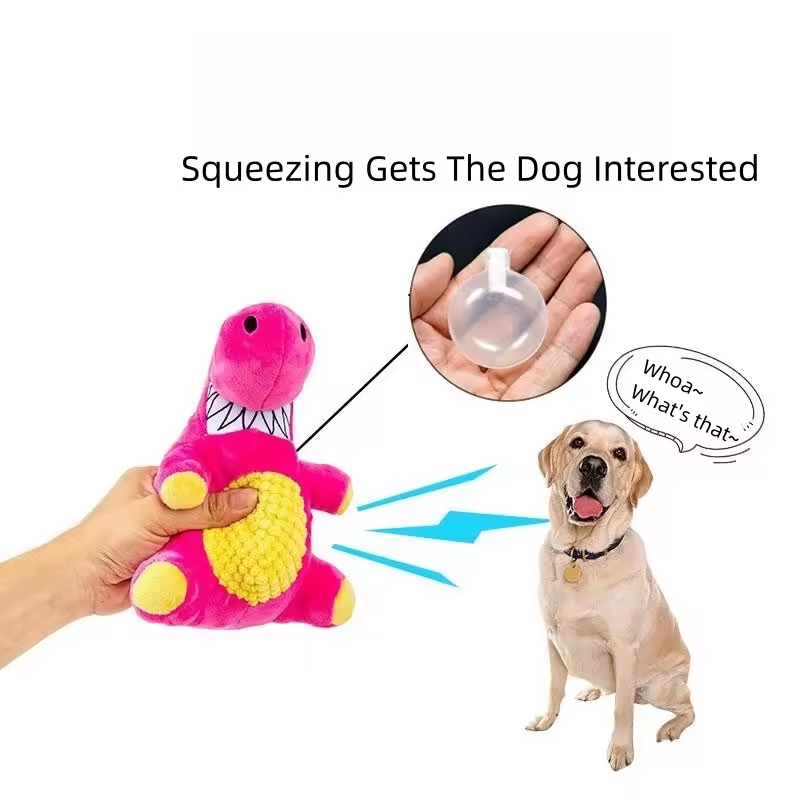 Jouet vocal en peluche interactif anti-stress résistant aux morsures pour le nettoyage des dents, fournitures pour chiens de taille moyenne, border collie