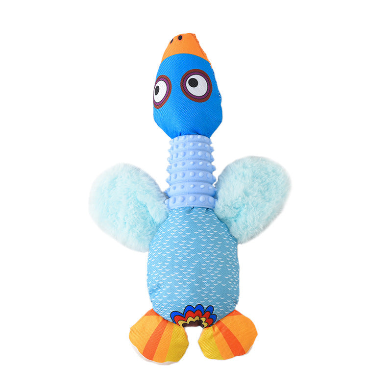 Jouets en peluche pour animaux de compagnie, oie sonore, jouets à mâcher pour chiens, dessin animé mignon, fournitures pour animaux
