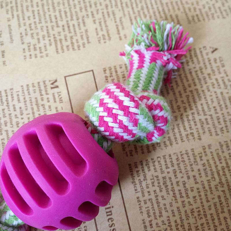 Dorakitten 1pc Bite Resistant Dog Rope Toy Pet Interactive Knot Design Dog Chew Rope Puppy Teething Toy Pet Supplies Dog Favors