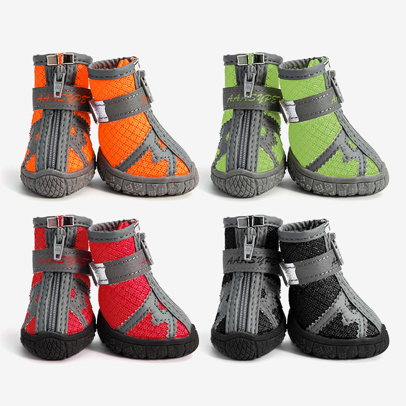 Chaussures pour animaux respirantes, antidérapantes, résistantes à l'usure et anti-salissures