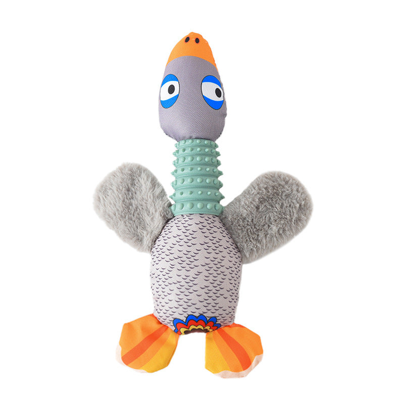 Jouets en peluche pour animaux de compagnie, oie sonore, jouets à mâcher pour chiens, dessin animé mignon, fournitures pour animaux