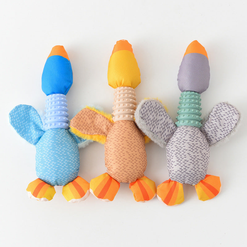 Jouets en peluche pour animaux de compagnie, oie sonore, jouets à mâcher pour chiens, dessin animé mignon, fournitures pour animaux