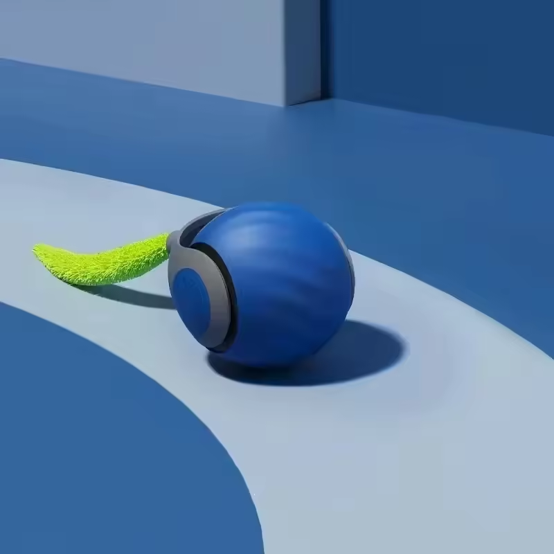 Dog toy automatic dog walking ball pet dog self fun stress relieving bite resistant electric intelligent dog teasing