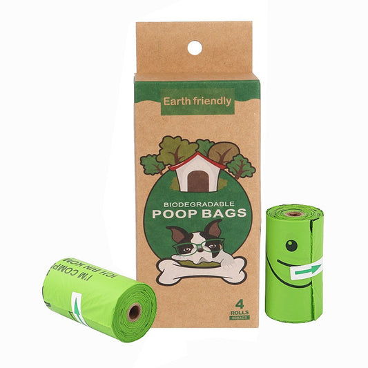 Fully biodegradable pet waste bag corn starch compostable dog manure bag