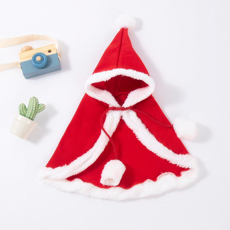 Chapeau pour chat et chien, accessoires de tête, écharpe de Noël, cape de déguisement, vêtements de Noël pour animaux de compagnie