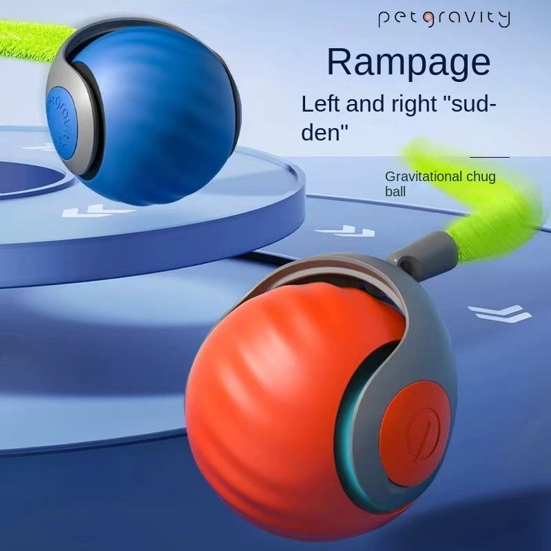 Pet Attraction Cat Toy Self-Entertainment Intelligent Interactive Cat Ball Automatic Teaser Stick Energy Consumption Tumbler Ball