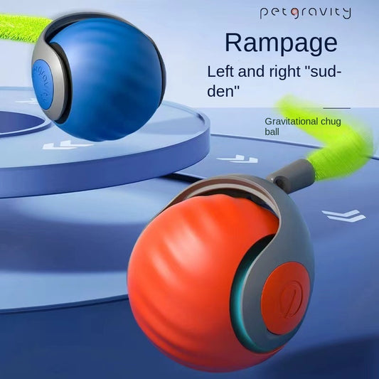Pet Attraction Cat Toy Self-Entertainment Intelligent Interactive Cat Ball Automatic Teaser Stick Energy Consumption Tumbler Ball