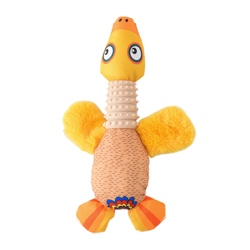Jouets en peluche pour animaux de compagnie, oie sonore, jouets à mâcher pour chiens, dessin animé mignon, fournitures pour animaux