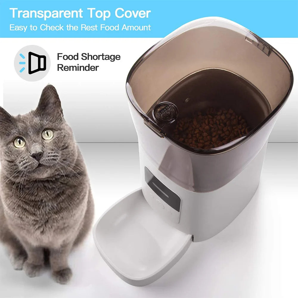 6L Cat Feeder Smart Automatic Food Dispenser Drinking Fountain Feeder Wifi Automatic Water Dispenser for Pets
