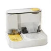 Automatic Pet Feeder for Dog & Cat Water Food Bowl 2 in 1 Water Dispenser Pet Bowl Cat Automatic Feeder