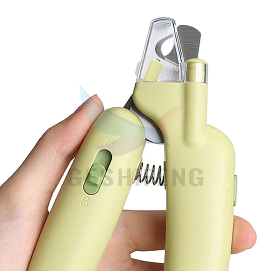 Hot Selling Cheap Price Pet Nail Clipper Scissors Dog Cat Nail Toe Claw Scissors With LED Light
