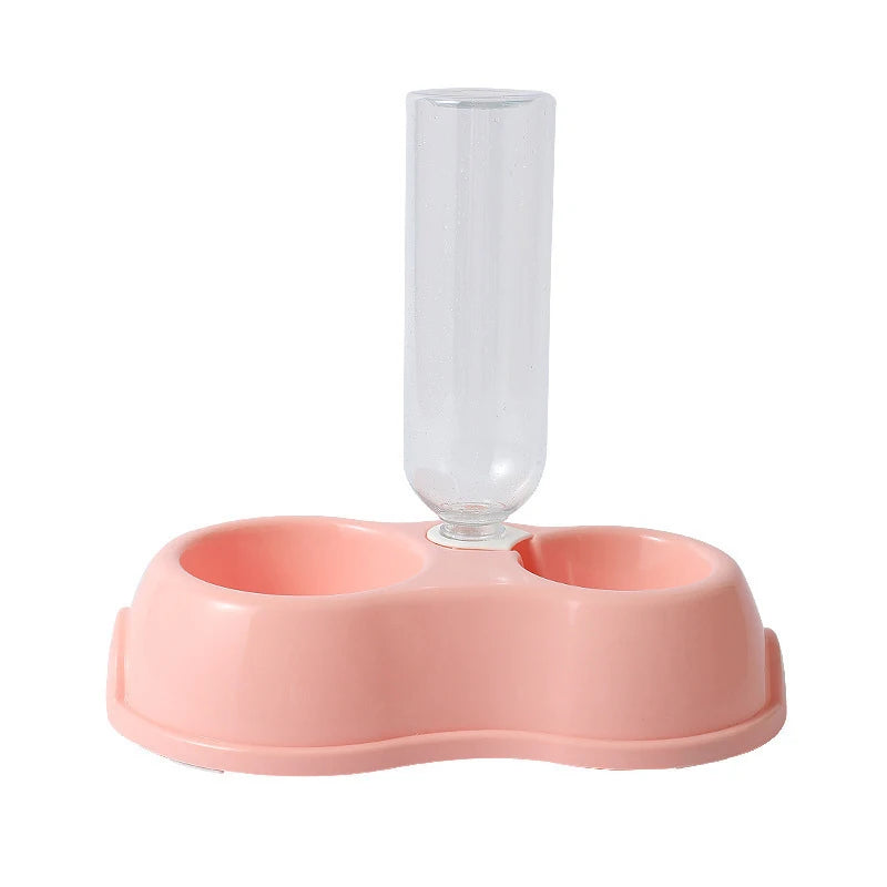 Automatic Pet Feeding Drinking Bowl Moisture-proof Cat Bowl Dog Basin Dual-use Food Water Feeder for Cats Dogs Pet Supplies