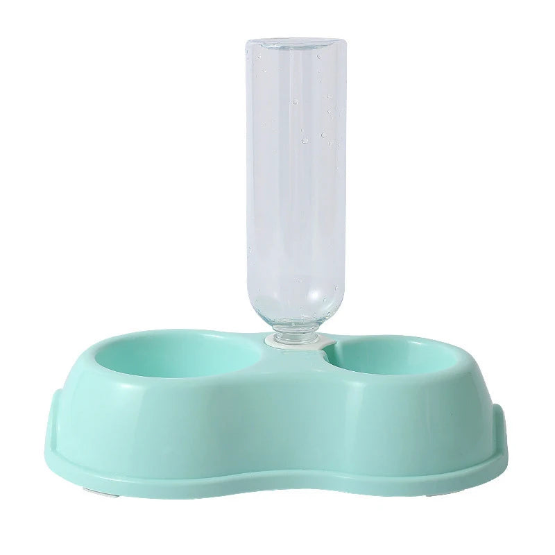 Automatic Pet Feeding Drinking Bowl Moisture-proof Cat Bowl Dog Basin Dual-use Food Water Feeder for Cats Dogs Pet Supplies