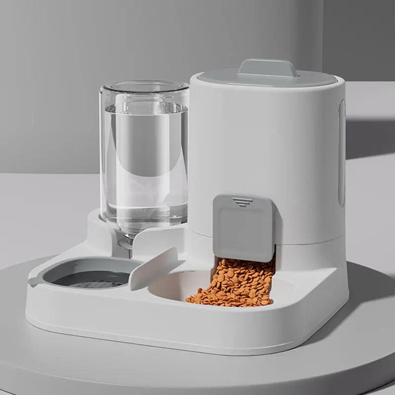 Distributeur d'eau et nourriture par gravité pour chat, anti-déversement, grande capacité, design monobloc, fournitures pour animaux