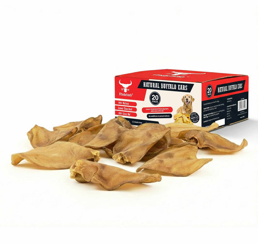 Buffalo Ears - Dog Treats - 20 Ears Box-0